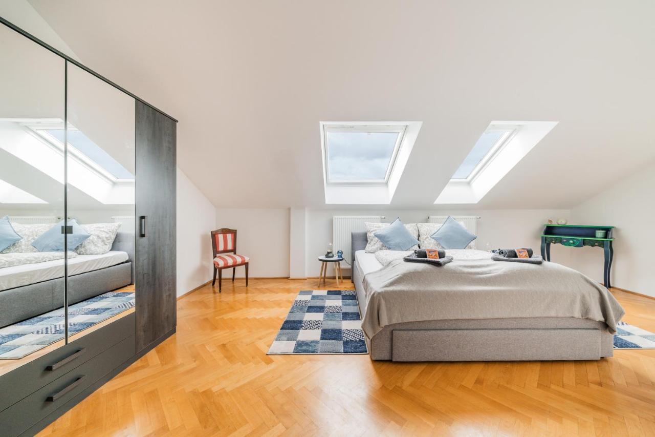 Penthouse Apartment - Sauna - Terrasse - Kamin - Ac Vídeň Exteriér fotografie